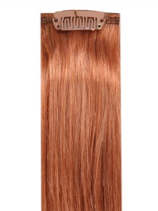 Full Head Clip-In Light Auburn #30 Hair Extensions