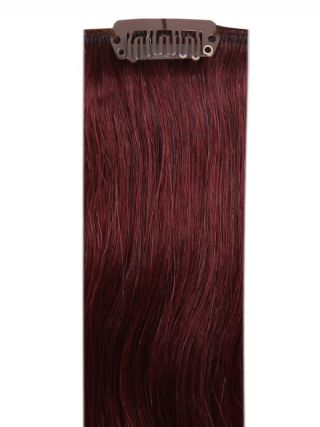Full Head Clip-In Plum #99J Hair Extensions